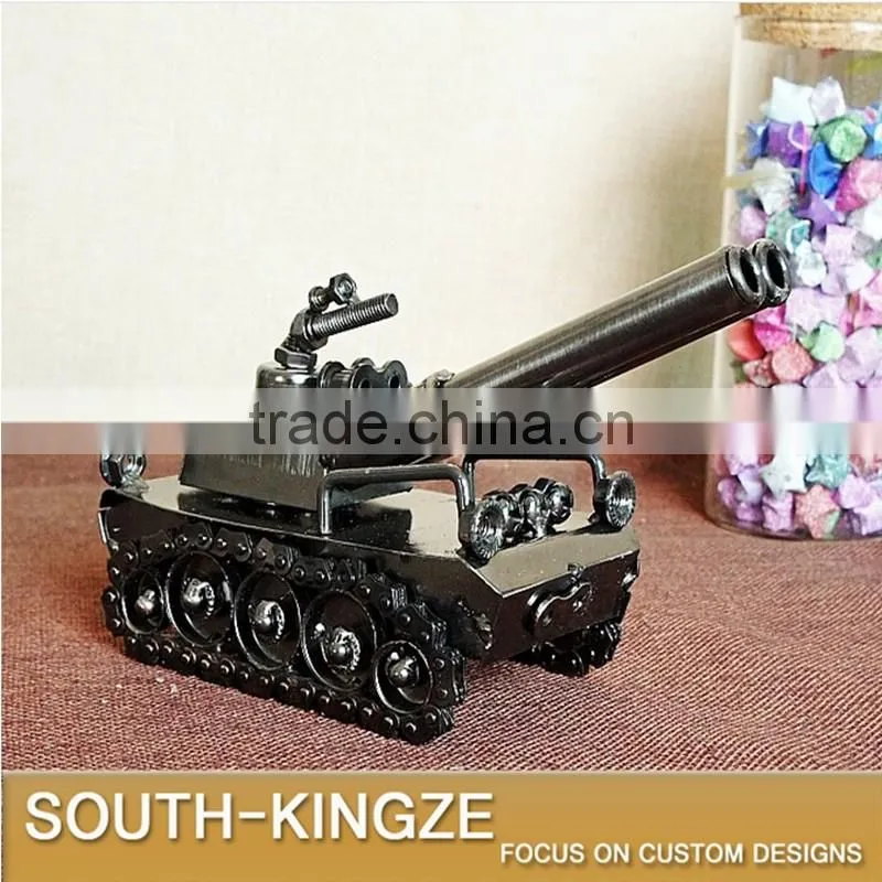 Retro Style Mini Tank Iron Metal Model