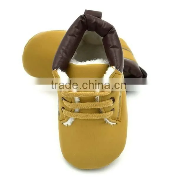 autumn&winter khaki warm baby shoes 0-18month