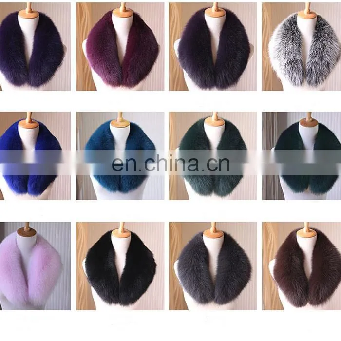 Wholesale Winter Warm Fashion Detachable Genuine Fox Fur Collar