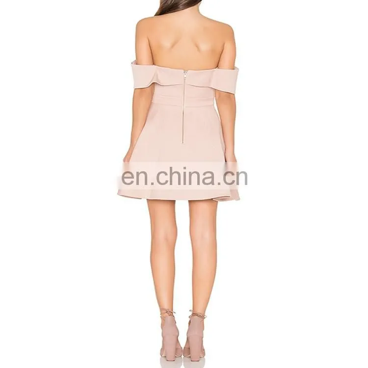 European Style Simple Pink Mini Wholesale Puffy Short Prom Dresses