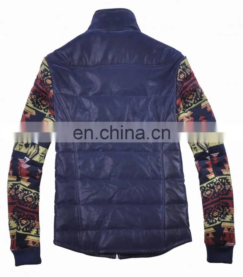 lastest fashion mens bright color leather Korean winter coat 2015