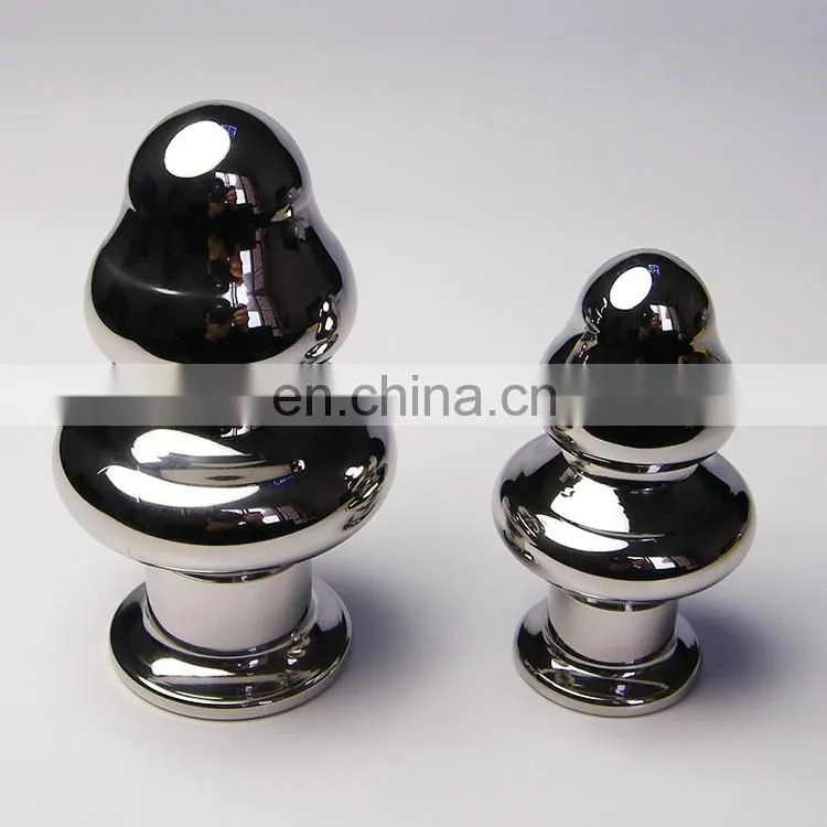 mushroom shape flashing light anal butt plug, jewelry anal plug