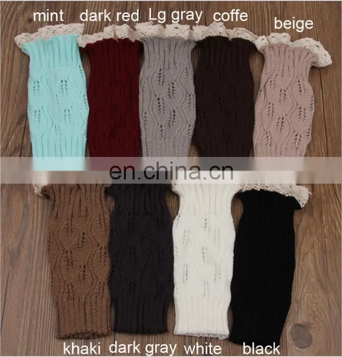 Hot sale Europe Ladies knitting lace legging