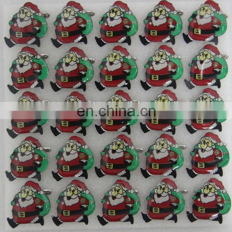 Merry Christmas lapel pin led flashing badge