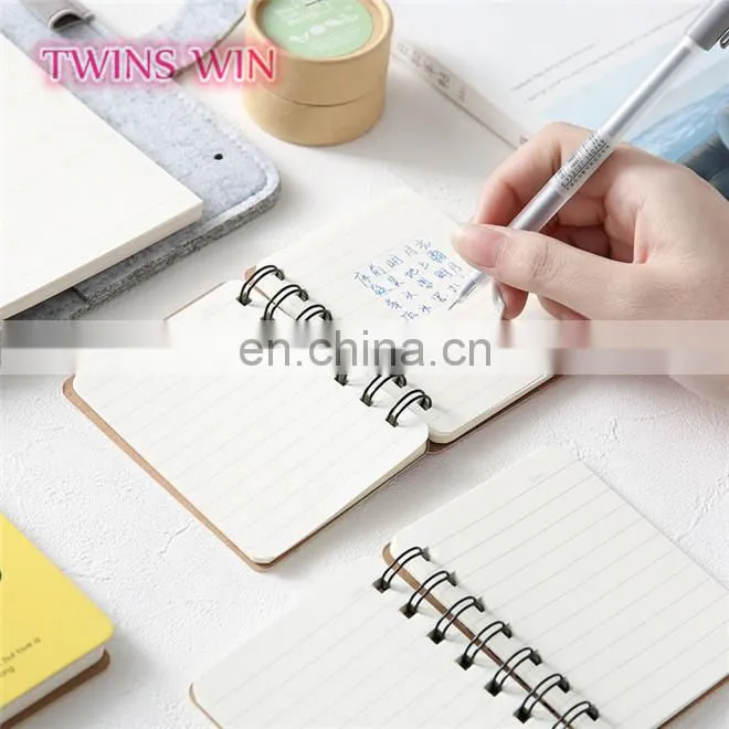 china stationery market 2018 new fashion student cactus design sprial kraft paper hardcover notebook