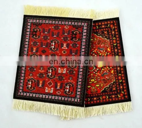 custom best rug cup coaster design