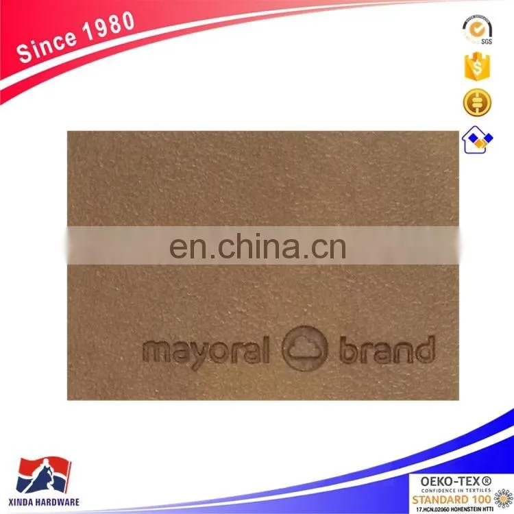high-grade leather jeans patch