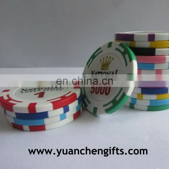 Chirstmas golf plastic poker chip ball markers / printing sticker on both side plastic ball marker