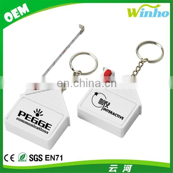Oval Tape Measure Key Ring