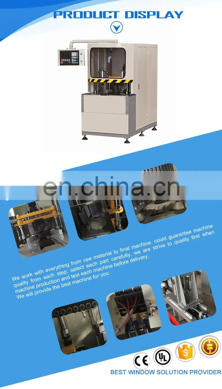 Single head upvc window welding milling machine