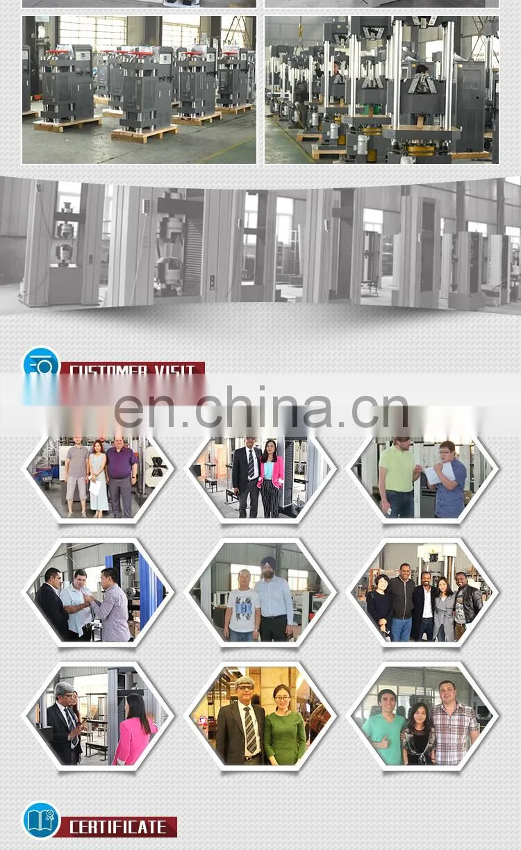 YAW-2000D Concrete compression tester engine and procedure