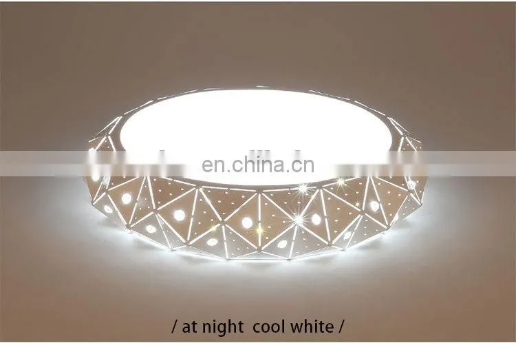 Modern Simple Round LED Living Room Ceiling Light Creative Acrylic Bedroom Lighting