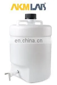 AKMLAB White Plastic Aspirator Bottle With Screw Cup