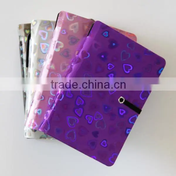 custom design print hardcover color notebook with pen