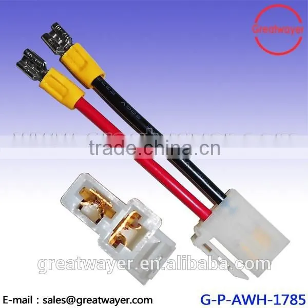 Disconnector 250 female 6.3 Size UL 1015 12AWG 2Pin Housing Wire Harness