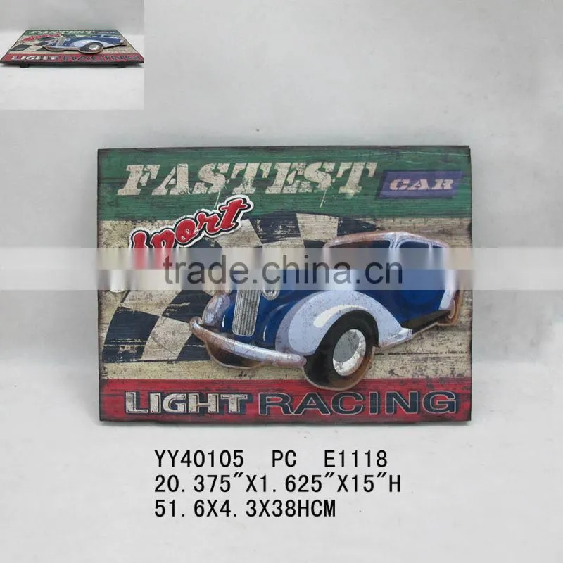 new design metal car 3D look wall arts, vintage wall decor