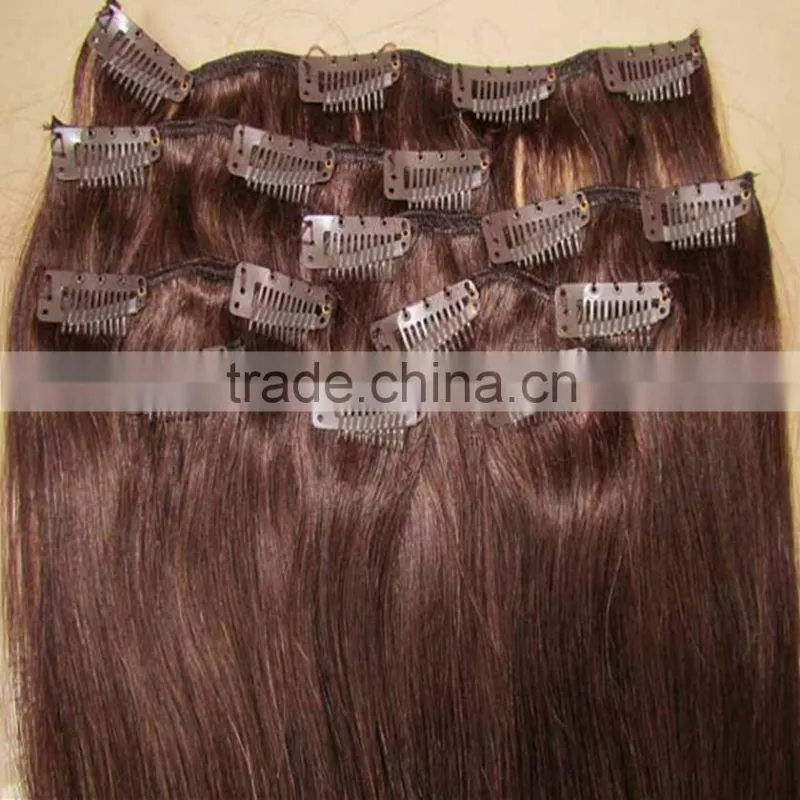 European 100% remy clip in hair sample welcomed