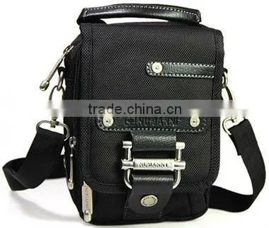 Waterproof Mens Shoulder Bag Patchwork Fabric
