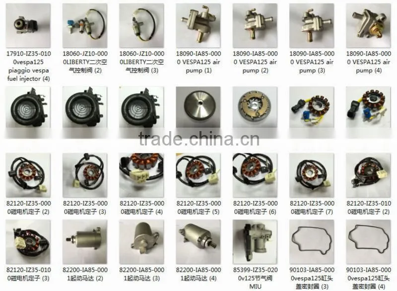 Fuel Injection 3 Nozzles Fly 125 Fuel Injector for Piaggio Spare Parts/Spare Parts for Piaggio Vespa