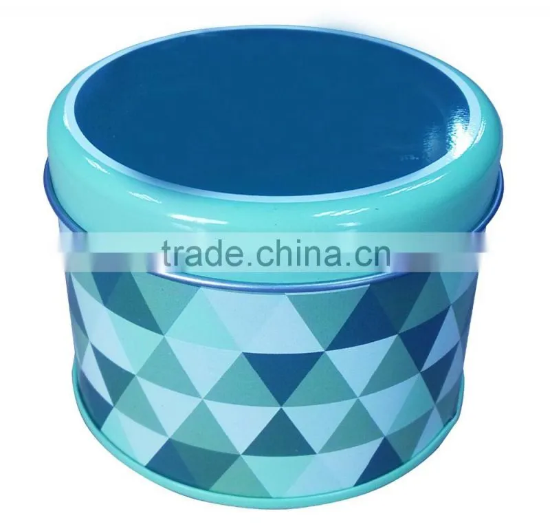 customized mini CMYK printed round tin box