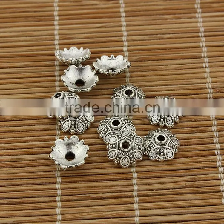 JS0954 trumpet shaped metal end caps for jewelry or tassels,drawstring end caps