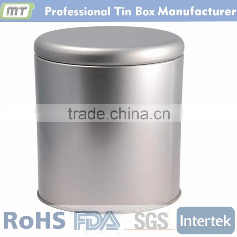 high quality round box tin case for coffee packaging