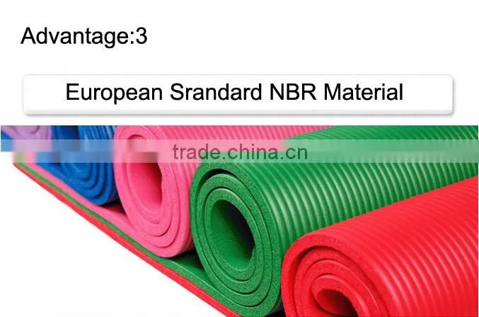 (130443) Eco Friendly Custom Printed NBR Yoga Mat