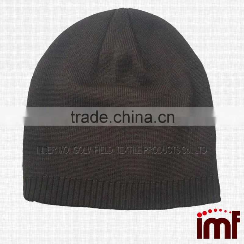 Custom Knitted Toque Cashmere Slough Beanie Hats