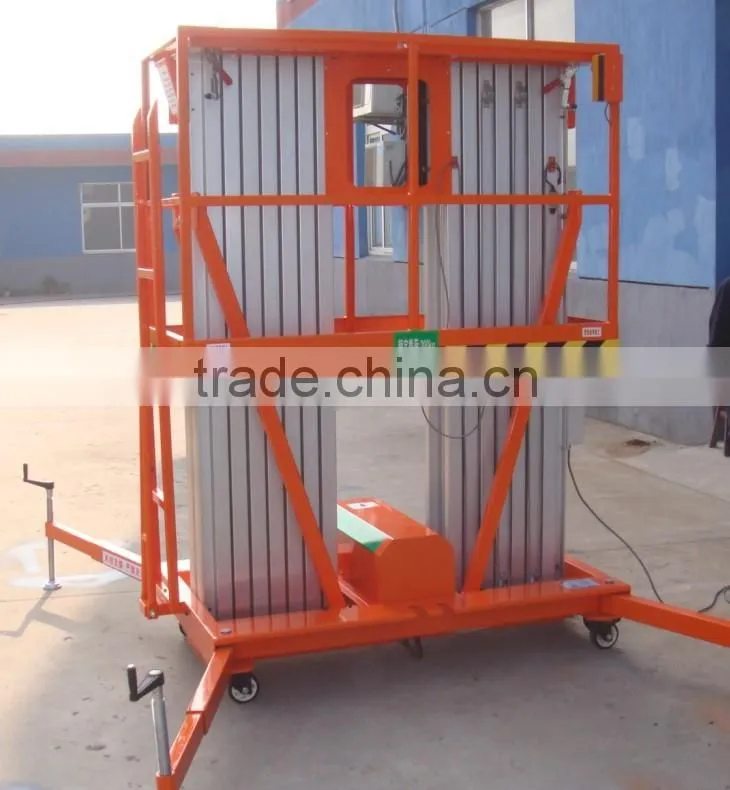 Mobile electric aluminum aerial lifting work platform