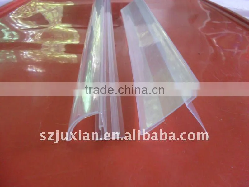 supermarket data strip holder/transparent price holder