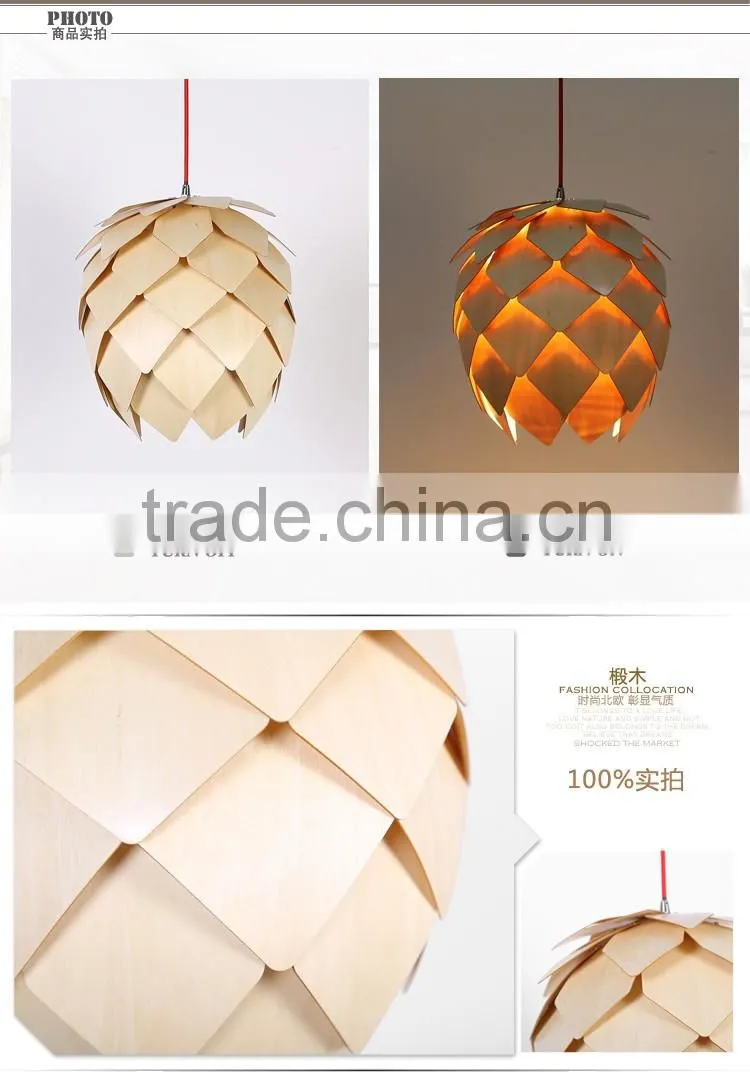 LED pendant Light JK-8005B-26 Japanese style wooden hanging lamp chandelier pendant for decoration