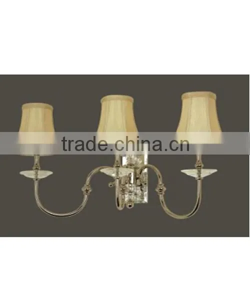 brass crystal wall lamp 3lights WL51281-3