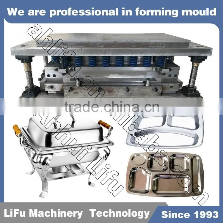 Stainless steel fast food/dinner plate mould