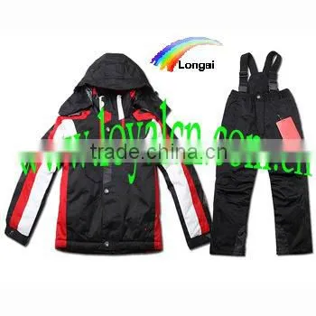 Western style kids ski wear wholesale kids ski jacket and pants set