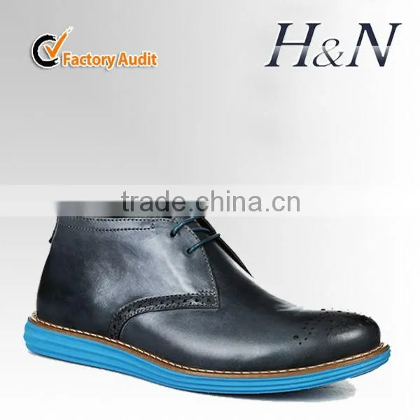 Good quality men leather boots for winter