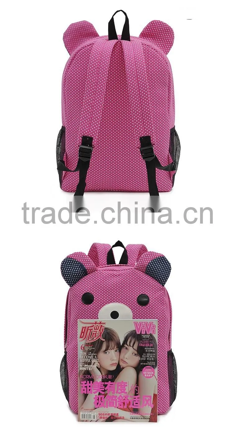 china products cute schoolbag custom backpack for girls