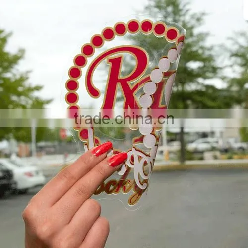 Custom pvc car window sticker,custom made static cling decals stickers printed waterproof decals