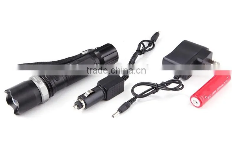 powerful rechargeable LED torch flashlight