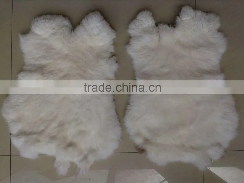 100% Genuine rabbit fur skin for garment accessories