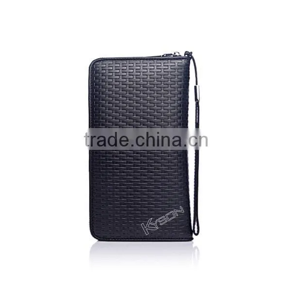 Whoesale brand fashion trendy zipper wallets for men