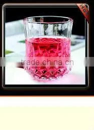 Hand Blown Gold Decal Decorative Colored Drinking Water Glass