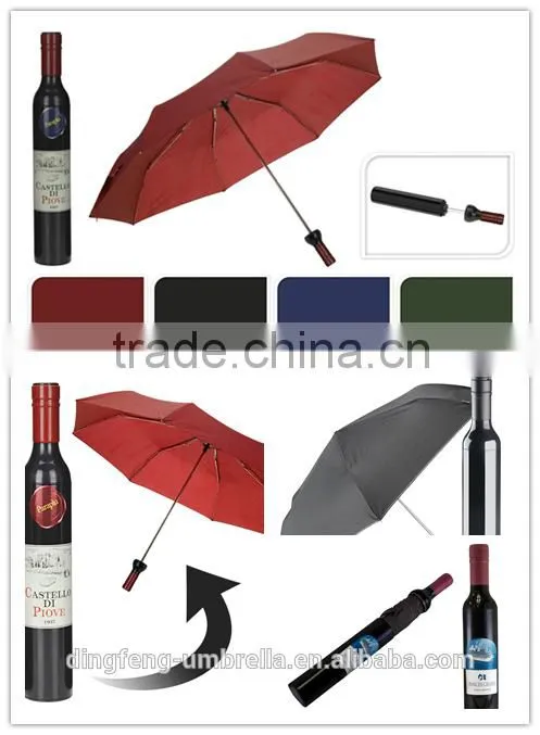 Promotional Christmas Gift Item China Supplier bottle Umbrella