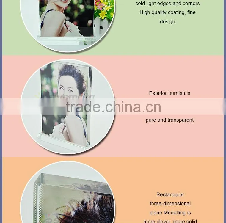 sublimation crystal photos frame at low price wholsale BSJ02