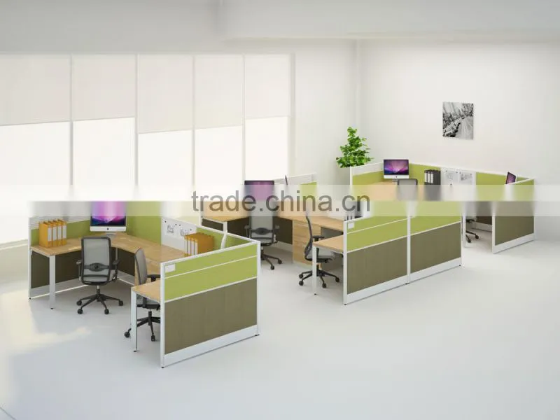 l shape office computer desk/I shape office partition