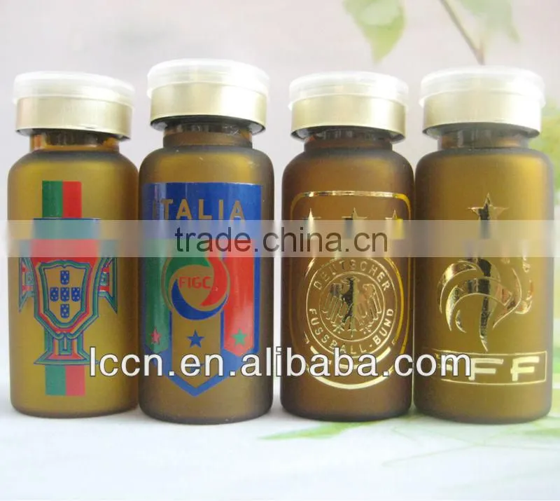 Different logo glass vial medical injection vial with aluminium-plastic cap
