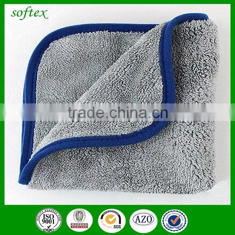 superfine fibers 40x60 thick microfiber towel car cleaning