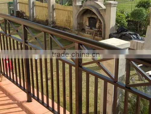 Top-selling modern wrought iron handrails outdoor stair covering