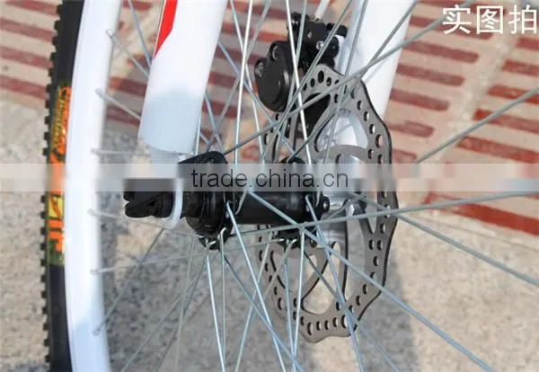 Colorful 26inch Bicycle Double disc brake Road Bikes Carbon Steel 21Speed Mountain Bicycle