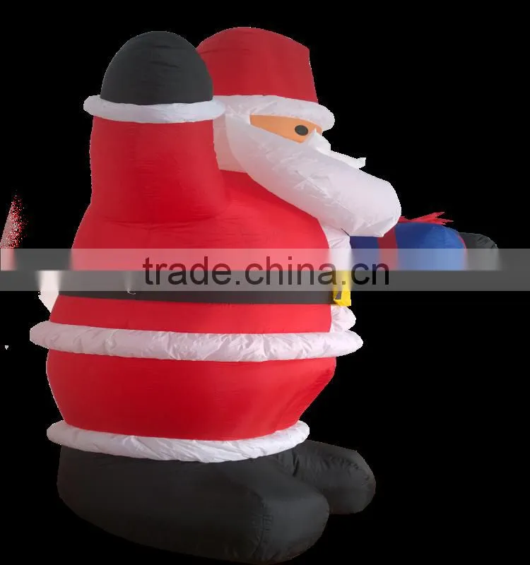 DJ-XT-04 christmas inflatable classic wholesale santa yard light decoration