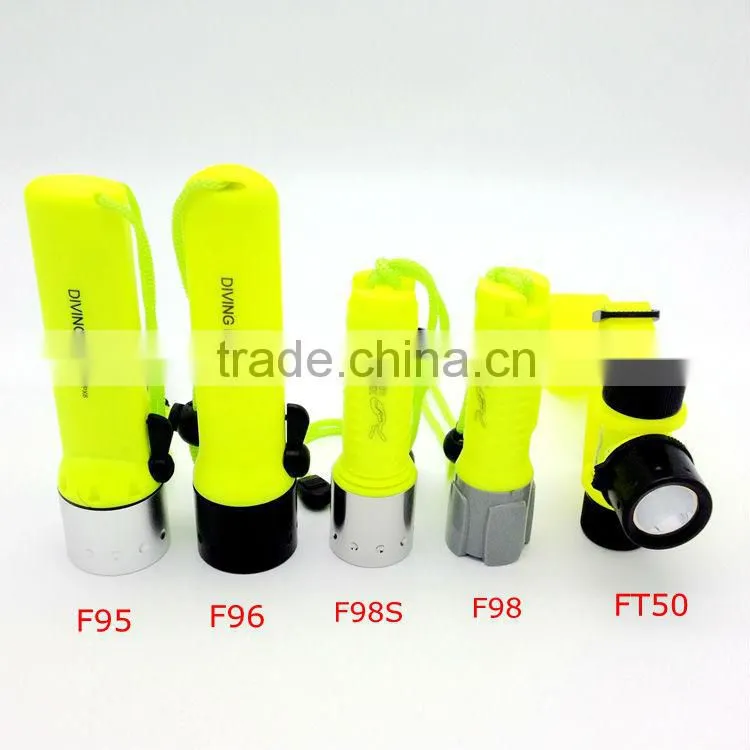 T6 10w waterproof rechargeable diving led flashlight